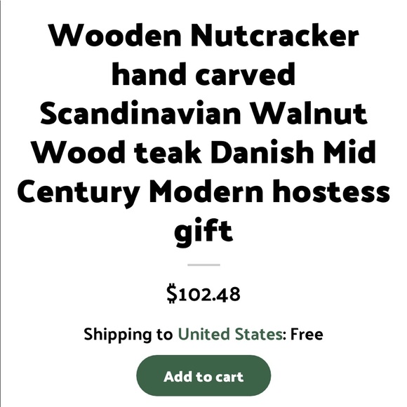 🏠• Scandinavian Teak Wood Nut Cracker - Picture 2 of 7
